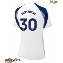Camiseta Tottenham Hotspur Rodrigo Bentancur #30 Primera Equipación para mujer 2025-26 manga corta